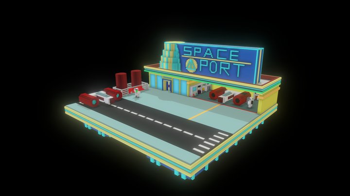 Spaceport 3D Model