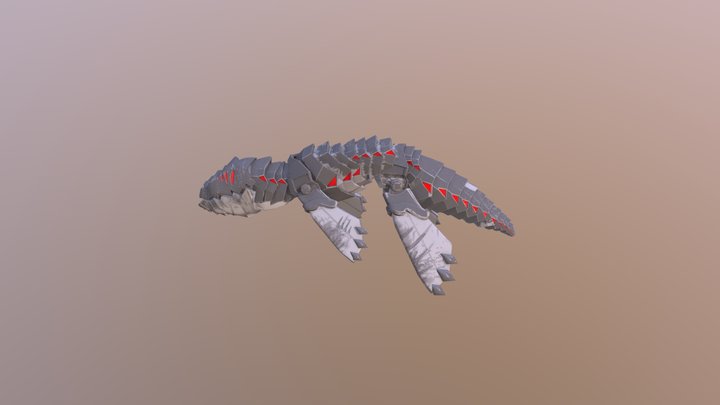Alligator Sub paint 3D Model