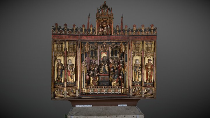 High Altar, the Tallinn Church of the Holy Ghost 3D Model
