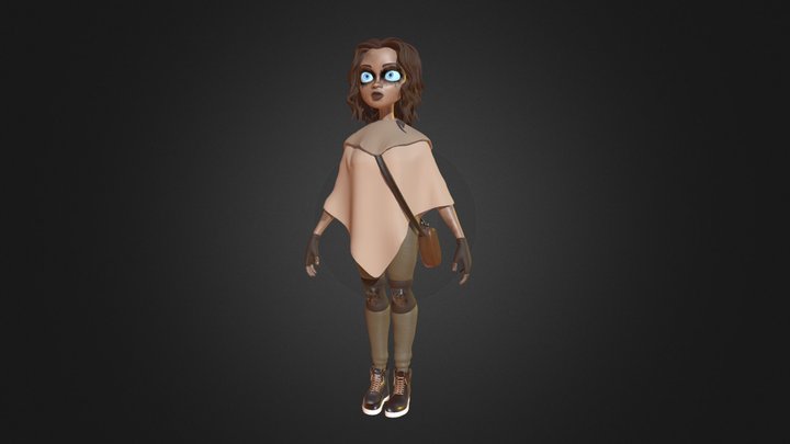 Post apocalyptic desert woman | Pepa 3D Model