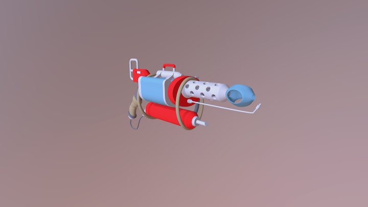 Flamethrower Toon 3D Model