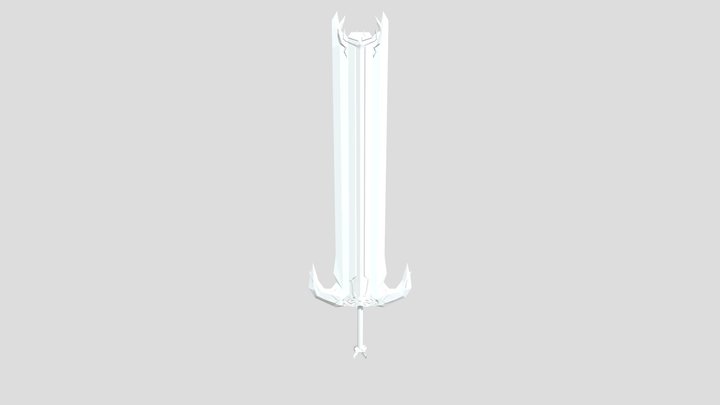 great sword (no texture) 3D Model