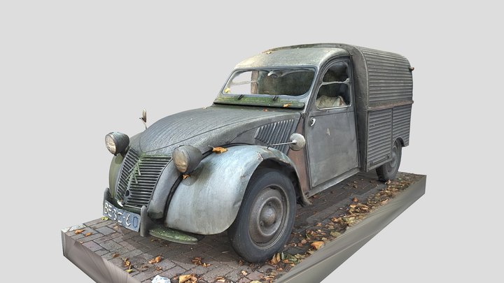 Old Iron Car 3D Model
