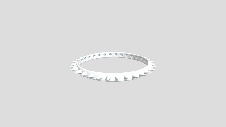Collar de pinchos sin textura