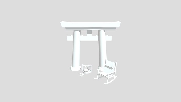 Grandma's House - 3 Simple props 3D Model