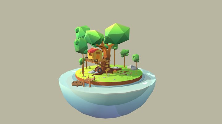 The tree house 3D Model