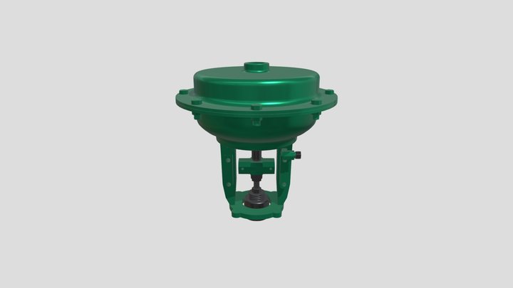Settler Outlet Control Valve 3D Model