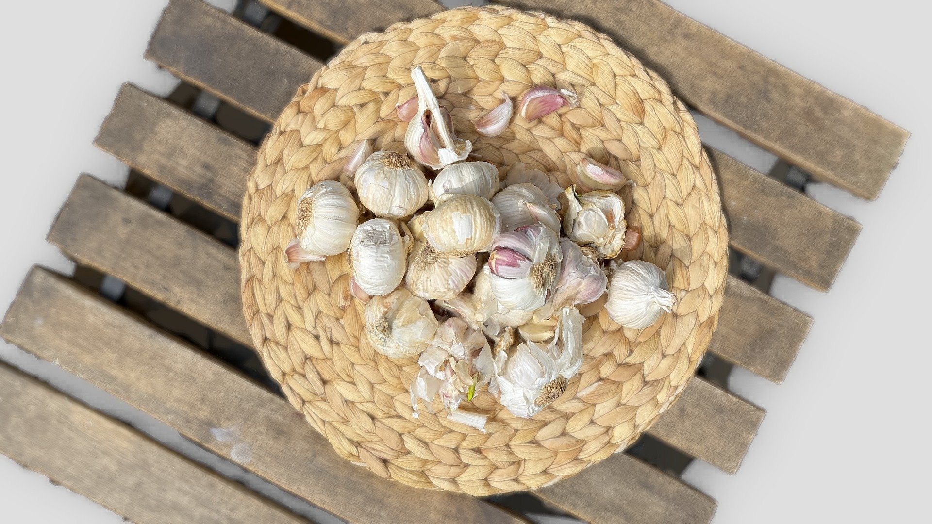 A stack of garlic under test. - 3D model by Zoltanfood [749cfa5 ...