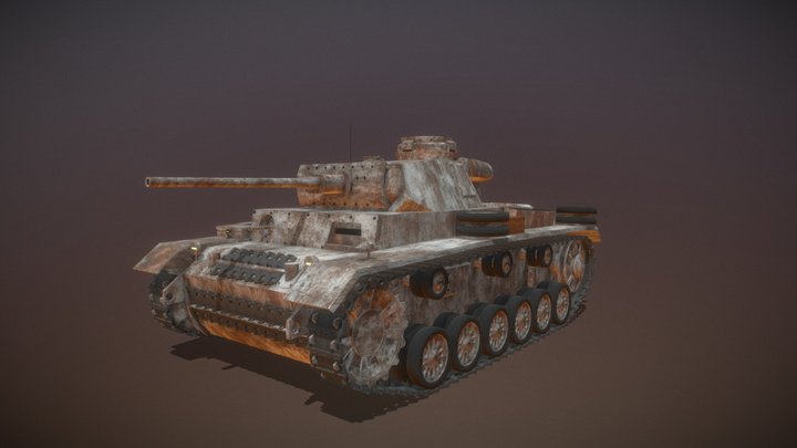 Panzerkampfwagen III L 3D Model