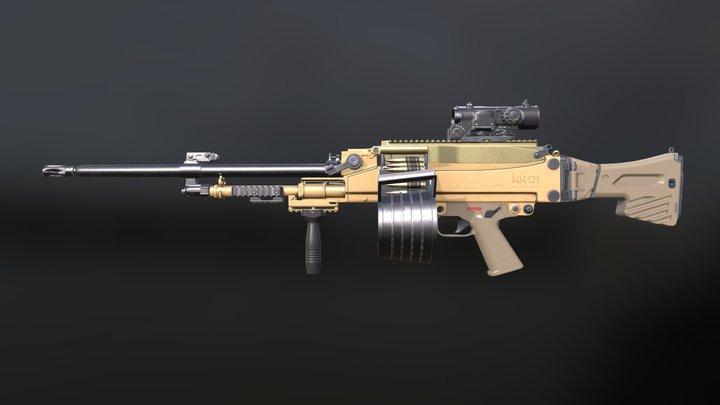Heckler & Koch 121 3D Model