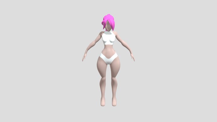 девушка woman 3D Model