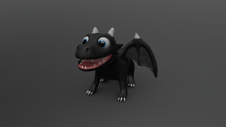 Baby Dragon 3D Model