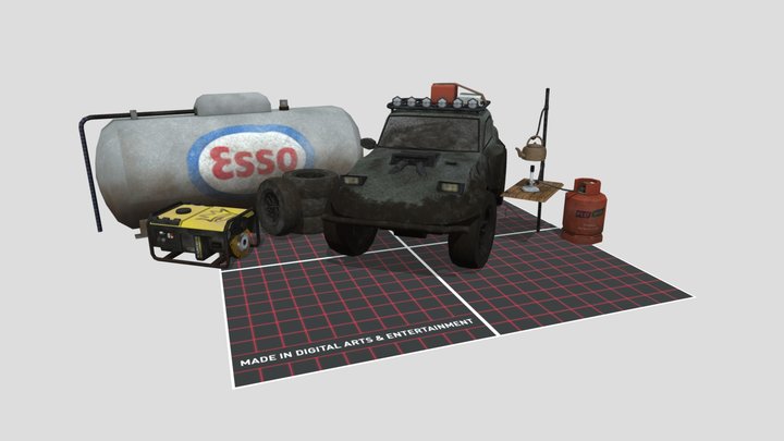 DAE 5 Finished props - Forest loner 3D Model