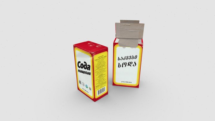 Baking Soda Packaging 3D Model