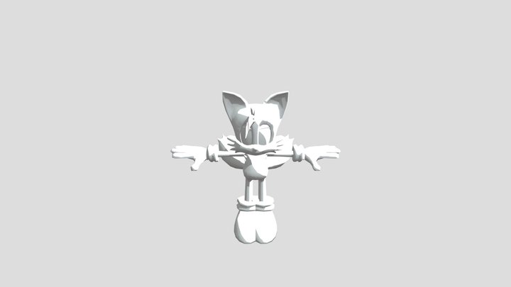 sonic and mario winter games - Tails – Free 3D Model STL