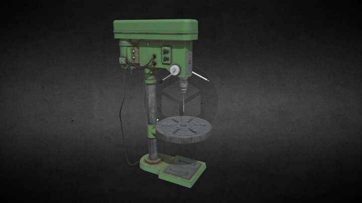 Drill Machine 3D Model