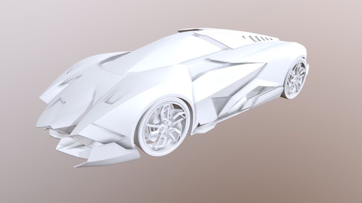 Lamborghini Egoista 3D Model