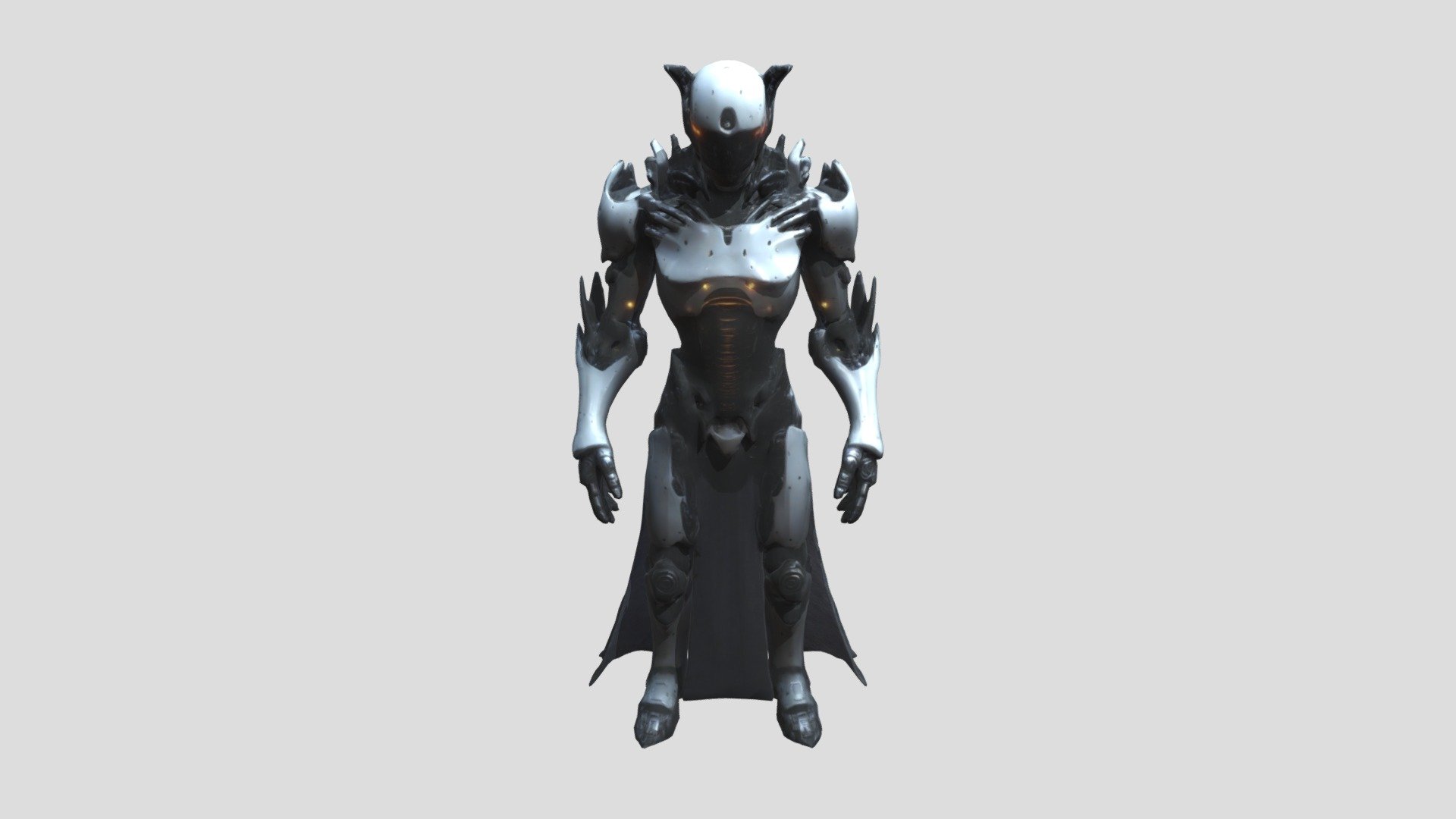 Very dark robotic ghost cyborg - 3D model by xgwen82 [74a31a5] - Sketchfab
