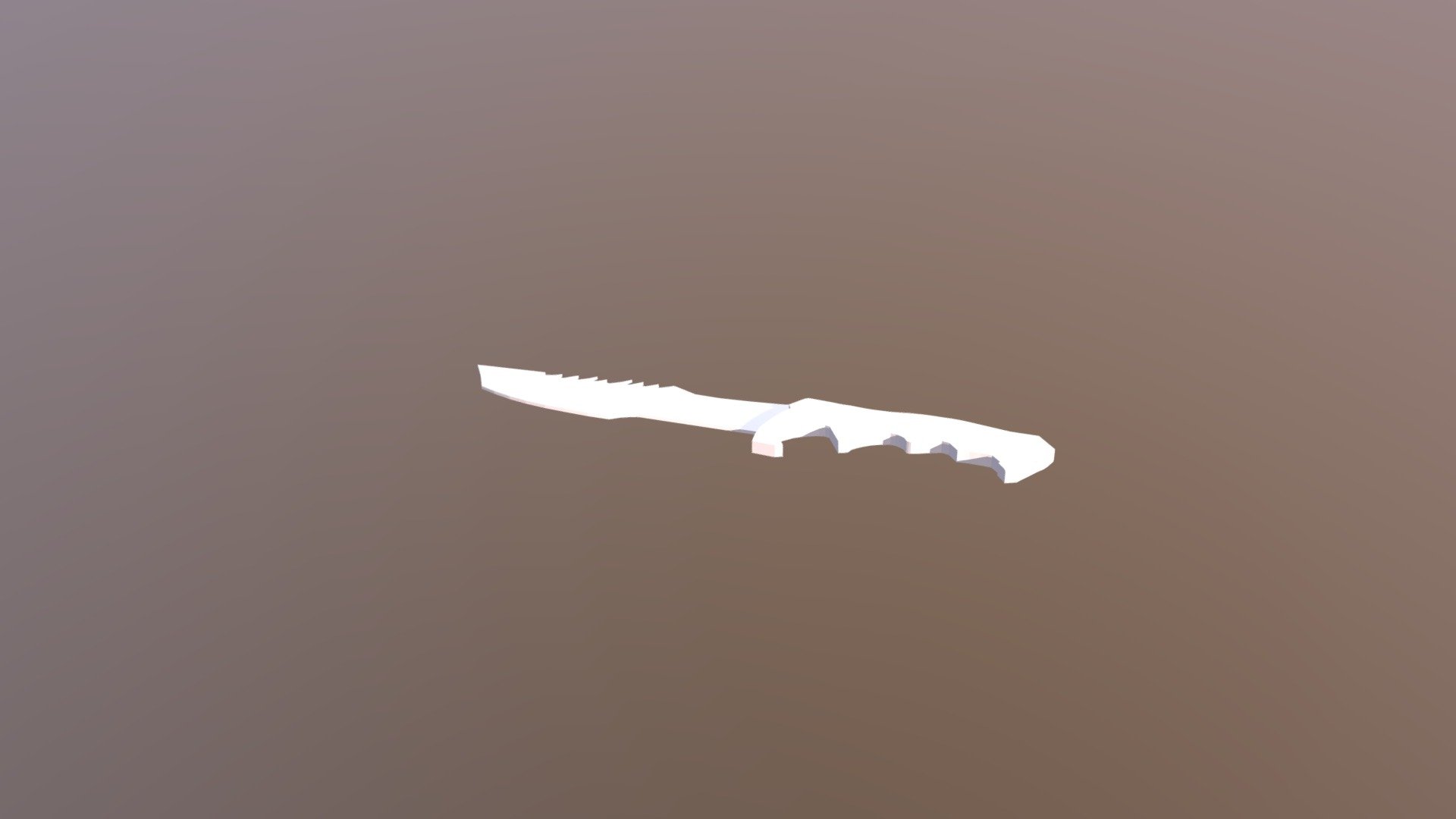 Bowie Knife Not Colored