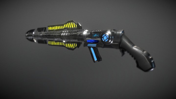 Sci Fi SwordGun 3D Model