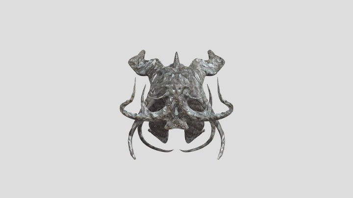 Ruined God Statue 3D Model