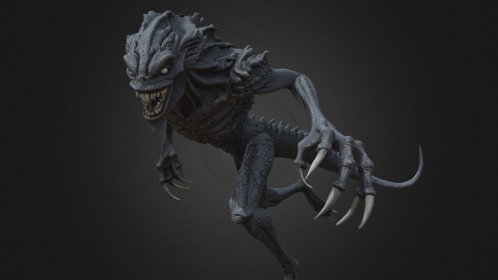 Tall Fast Horror Monster with Long Claws