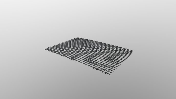 FLAT MESH SQUARE 3D Model