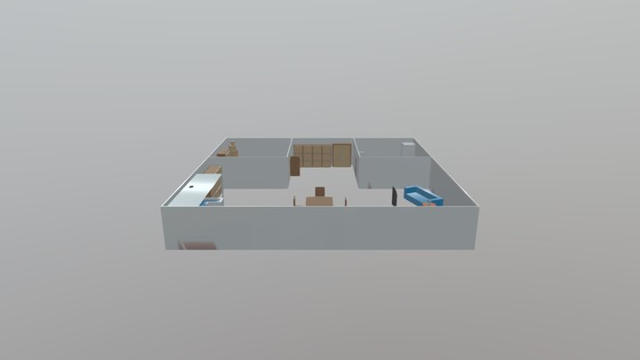 Casa Camera Da Letto 1 Esteam (1) 3D Model