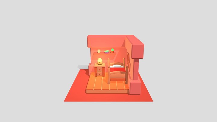 Isometric Room 1 3D Model