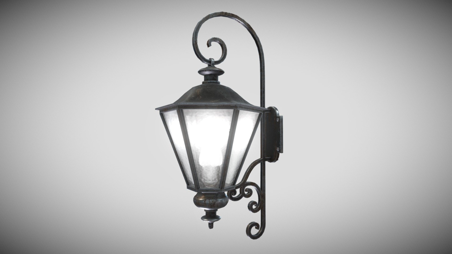 Wall Lamp - Classic_Iron_Clip - Buy Royalty Free 3D Model By Francesco ...