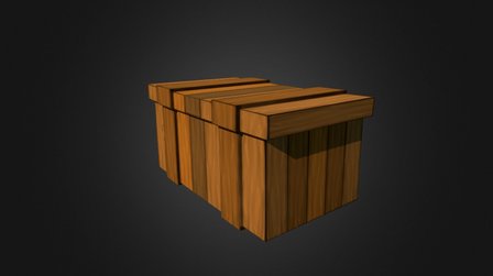 Chest Wood 3D Model