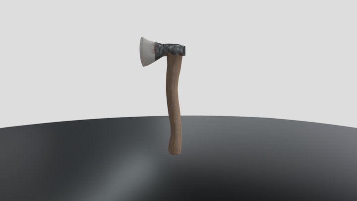 Axe low-poly – Modello 3D gratuito STL