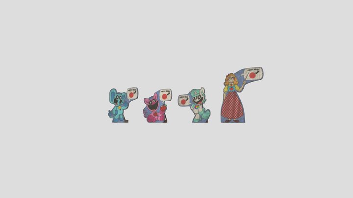 Cutouts poppy playtime chapter 3 3D Model