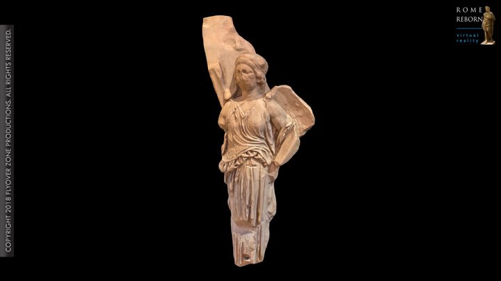 3D rendering of Athena Nike Temple, Fragment 3 of Parapet