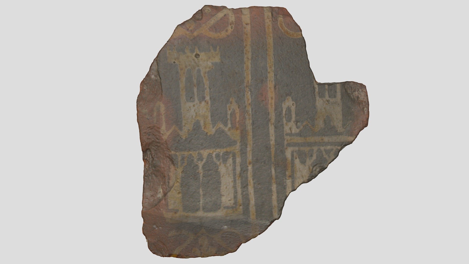 Medieval floor tile (SOTLS : A1963.705) - 3D model by Southampton ...
