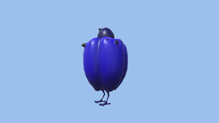 Paprika Chicken 3D Model