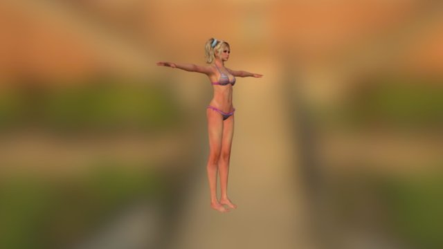 S41nq9tga2- Juliet Striped Bikini 3D Model