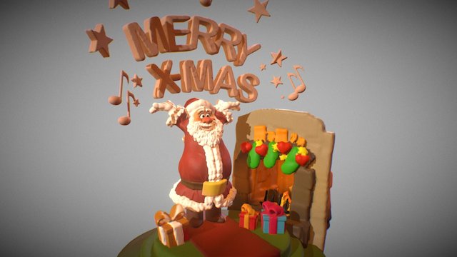 Oculus Medium Sketch Santa 3D Model