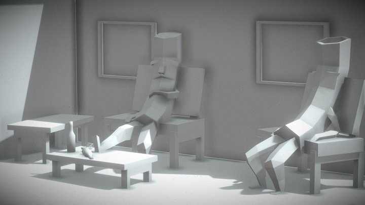 Macaroni Men 3D Model