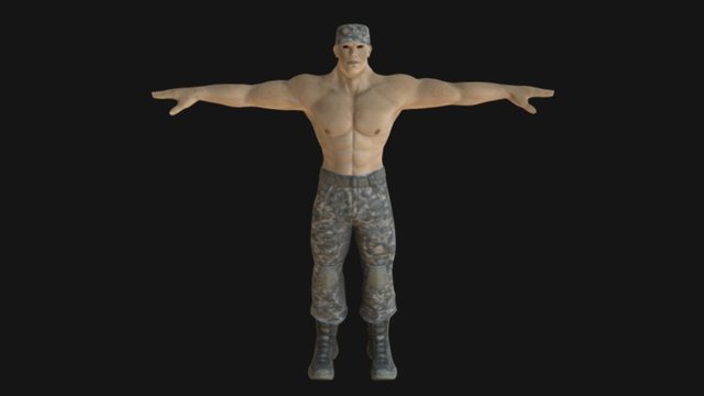 Mutant Soldier OBJ 3D Model