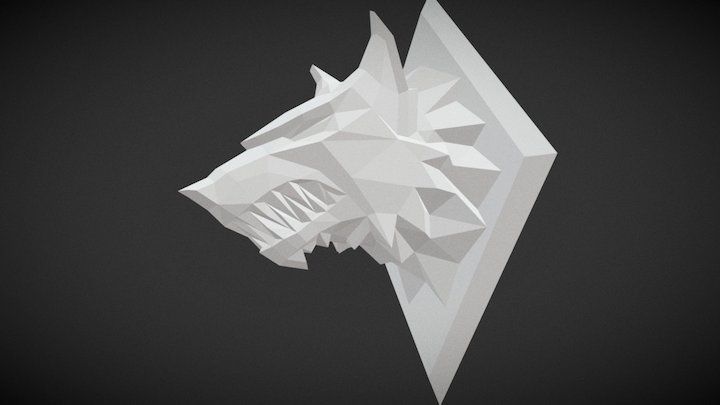 Space wolf head 3D Model