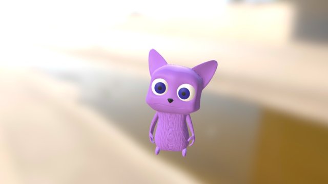 Pink Cat - Cats and Crows game model 3D Model