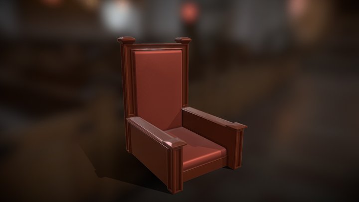Throne Minimalist 3D Model