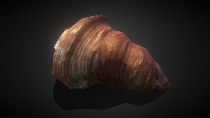 Low poly Croissant 3D Model