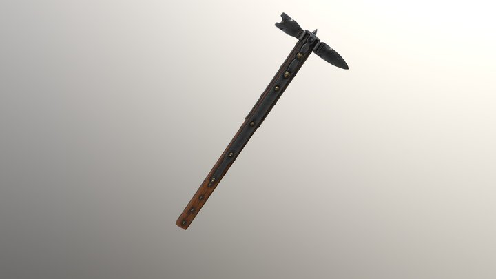 Medieval war hammer 3D Model