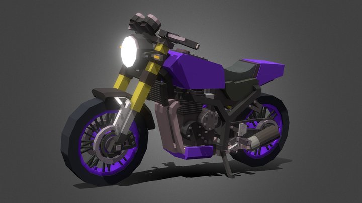Kawasaki Z900RS - Minecraft (Cafe-Racer) 3D Model