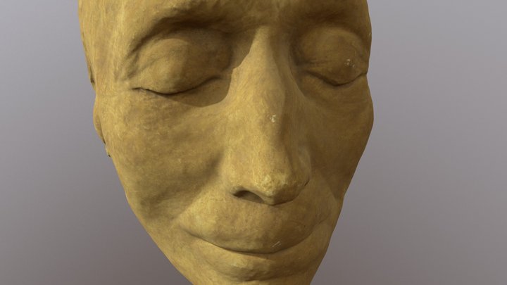 Death Mask of Carl Michael Bellman 1740-1795 3D Model