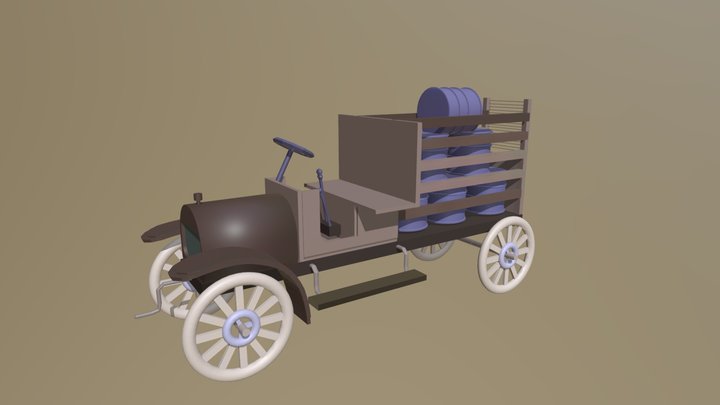Trudel Dany Camion Garford Pétrole 3D Model
