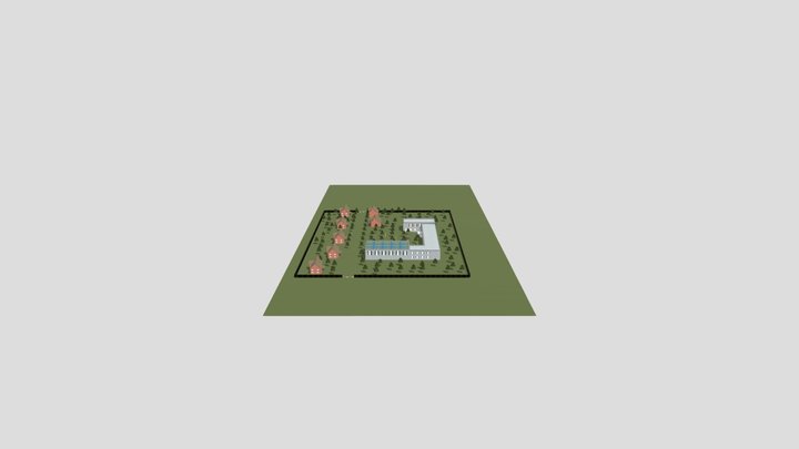 Stickman Neighbor School Map 3D Model
