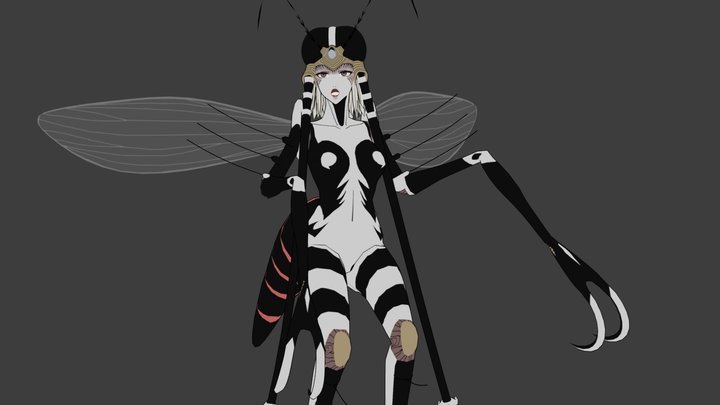 Mosquito Girl 3D Model